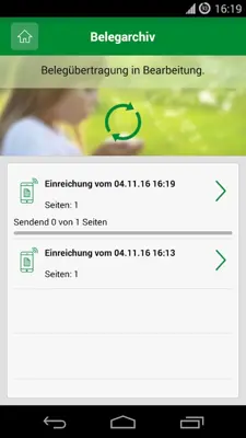 AOK Direkt AU-Schein android App screenshot 1