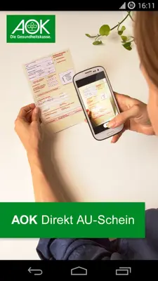 AOK Direkt AU-Schein android App screenshot 3